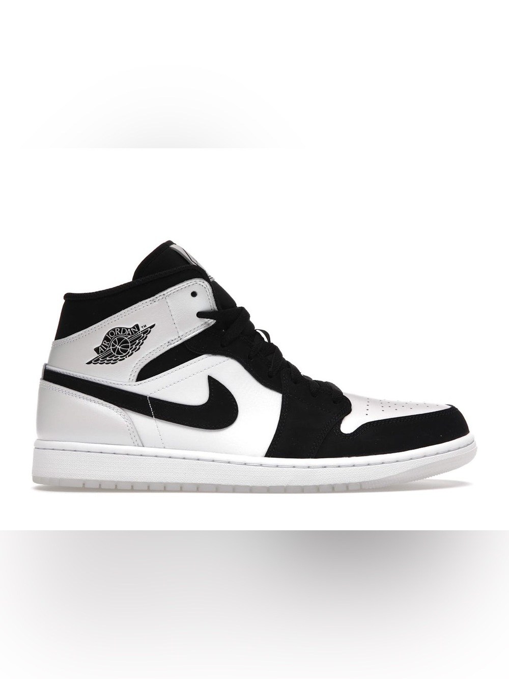Jordan Diamond High-Top Sneakers in Black and White